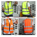 100% Polyester Knitted Fabric with Reflective Tape Safety Reflective Vest